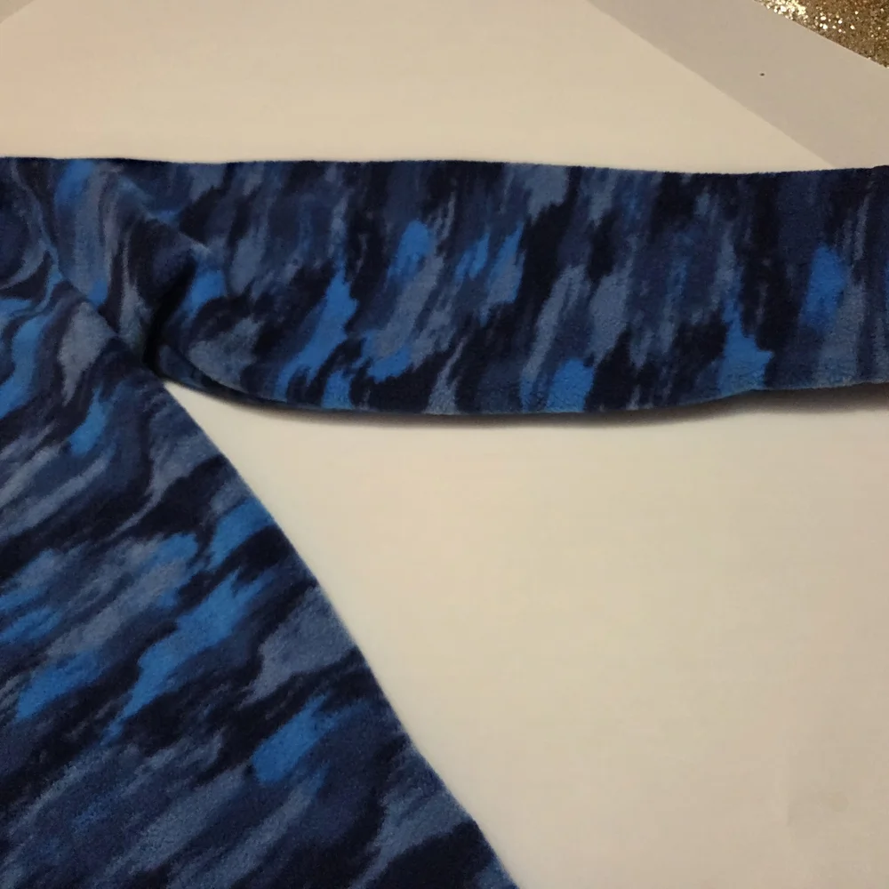 Eddie Bauer Kids Blue Patterned Fleece Jacket EUC Size M 10/12